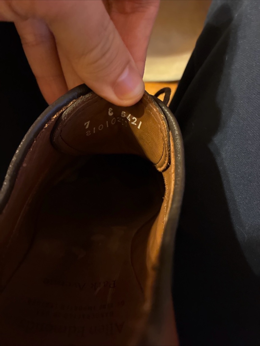 Allen Edmonds Men’s Park Avenue Chili Captoe Oxfords Dainite Soles US7E - Picture 9 of 9